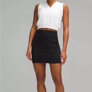Scuba high rise mini skirt